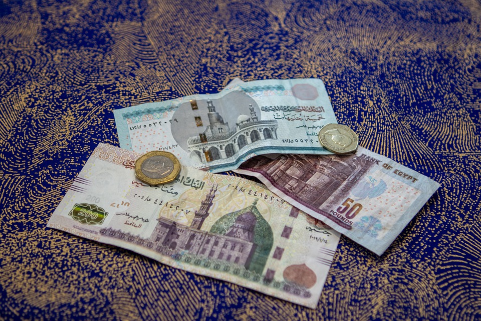 egyptské peníze